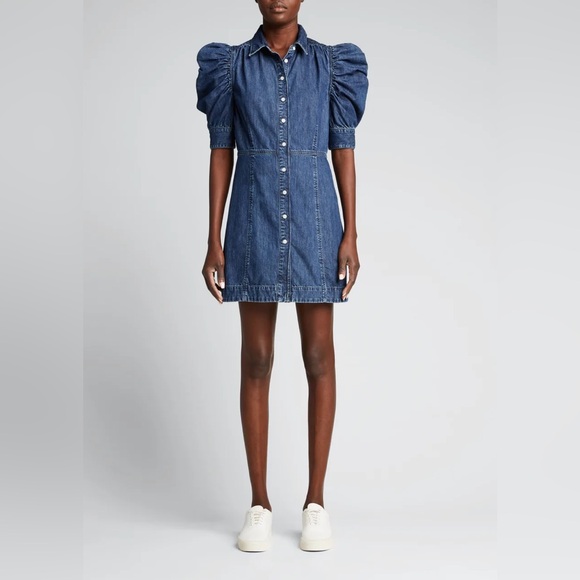 Frame Denim Dresses & Skirts - Frame Gillian Puff Sleeve Dress